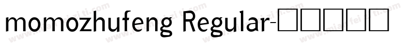 momozhufeng Regular字体转换